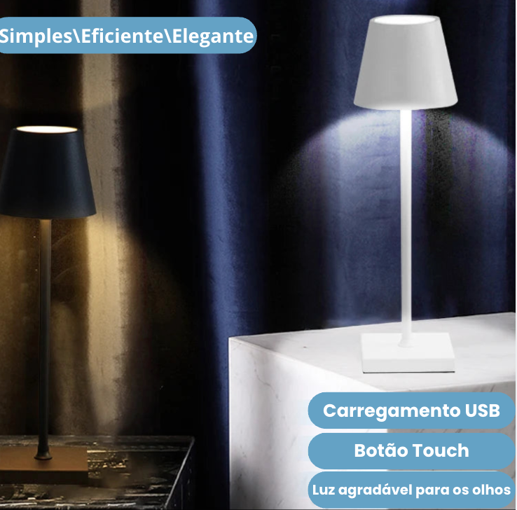 Luminária de Mesa Tech Sem Fio