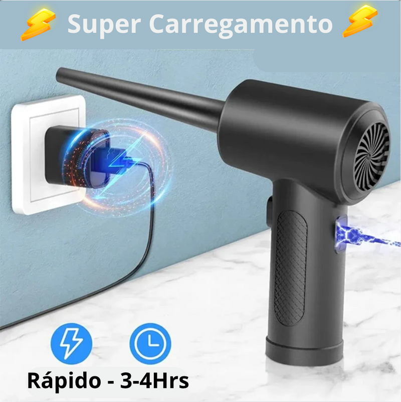 Pistola de Ar Comprimido Tech 50000Rpm - USB Recarregável